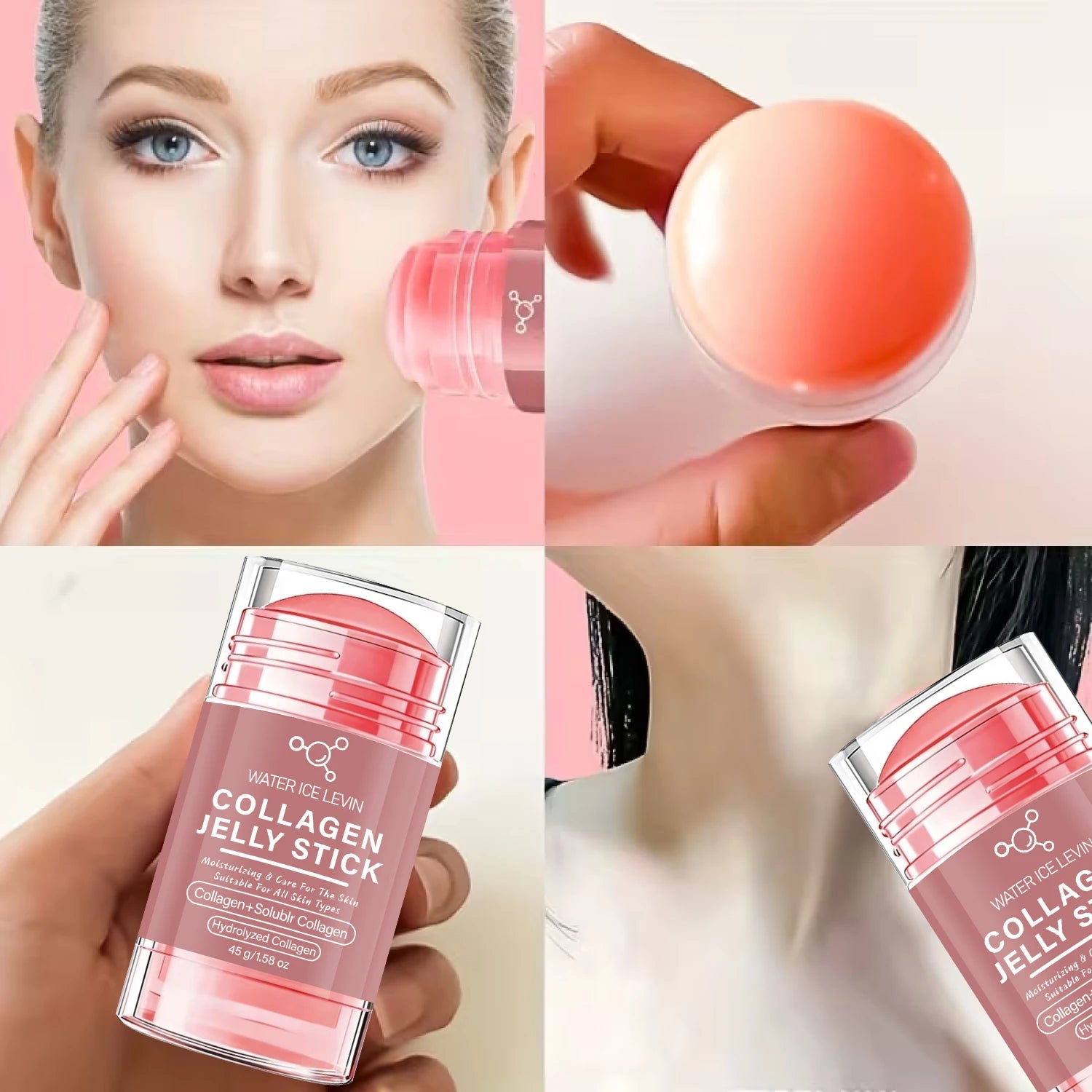 Collagen Jelly Stick Face and Neck Moisturizing Firming Skincare Balm - 6