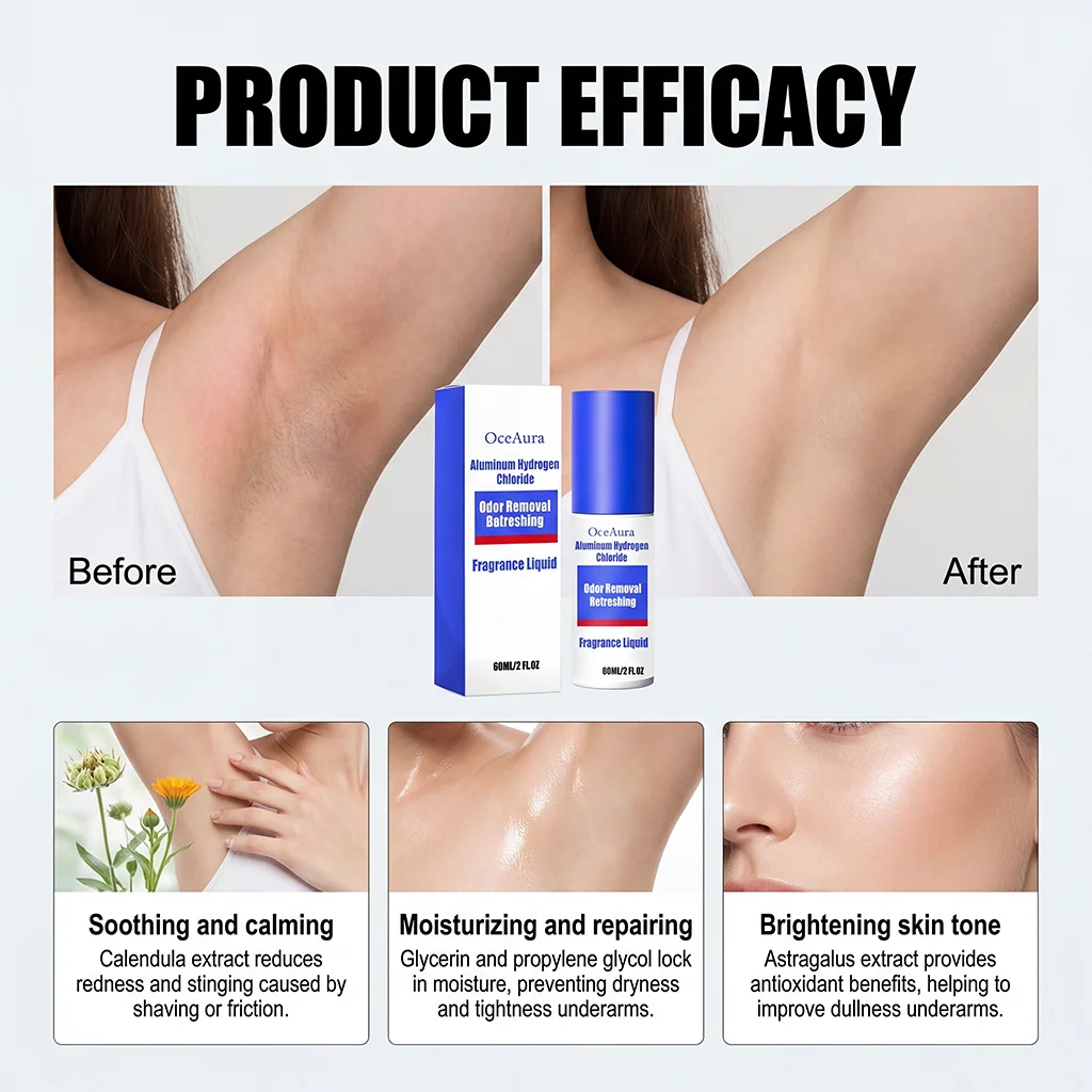 Underarm Fresh Fragrance Spray Deodorant and Odor Eliminator 60ml - 14