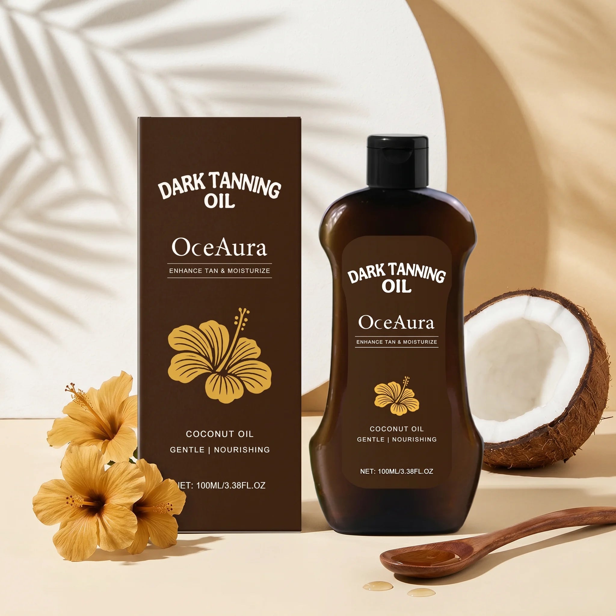 Coconut Oil Dark Tanning Body Oil for Deep Bronze Tan - 4