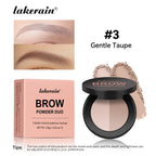 Two-Color Waterproof Eyebrow Powder Palette for Defined Brows