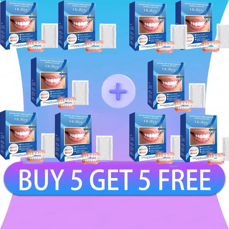 Comfort Fit Silicone Denture Set for Instant Smile Enhancement - 9
