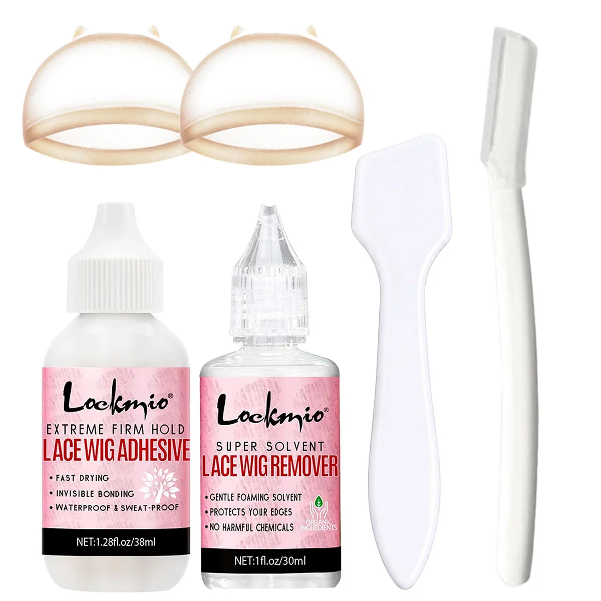 Lockmio Lace Wig Glue Extreme Hold Waterproof Adhesive for Frontal Wigs - 14