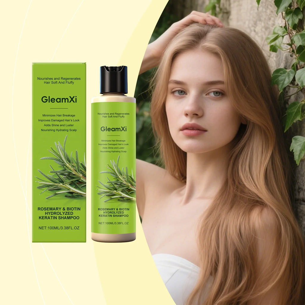 Rosemary Biotin Keratin Shampoo for Hair Repair and Scalp Hydration