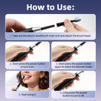 Rechargeable Electric Sonic Toothbrush with 5 Modes and Smart Timer