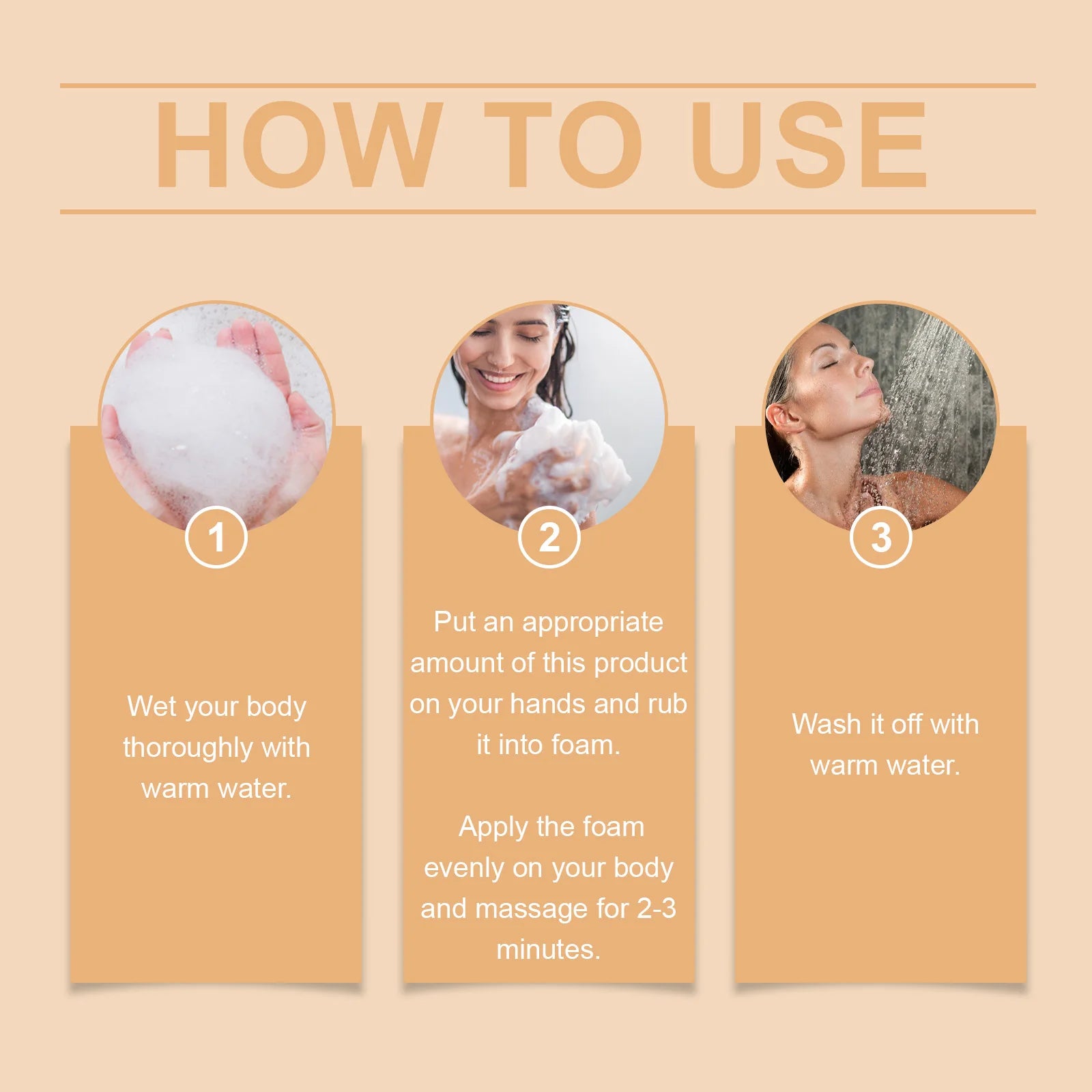 Natural Persimmon Odor Eliminating Body Wash for Men and Women - 12
