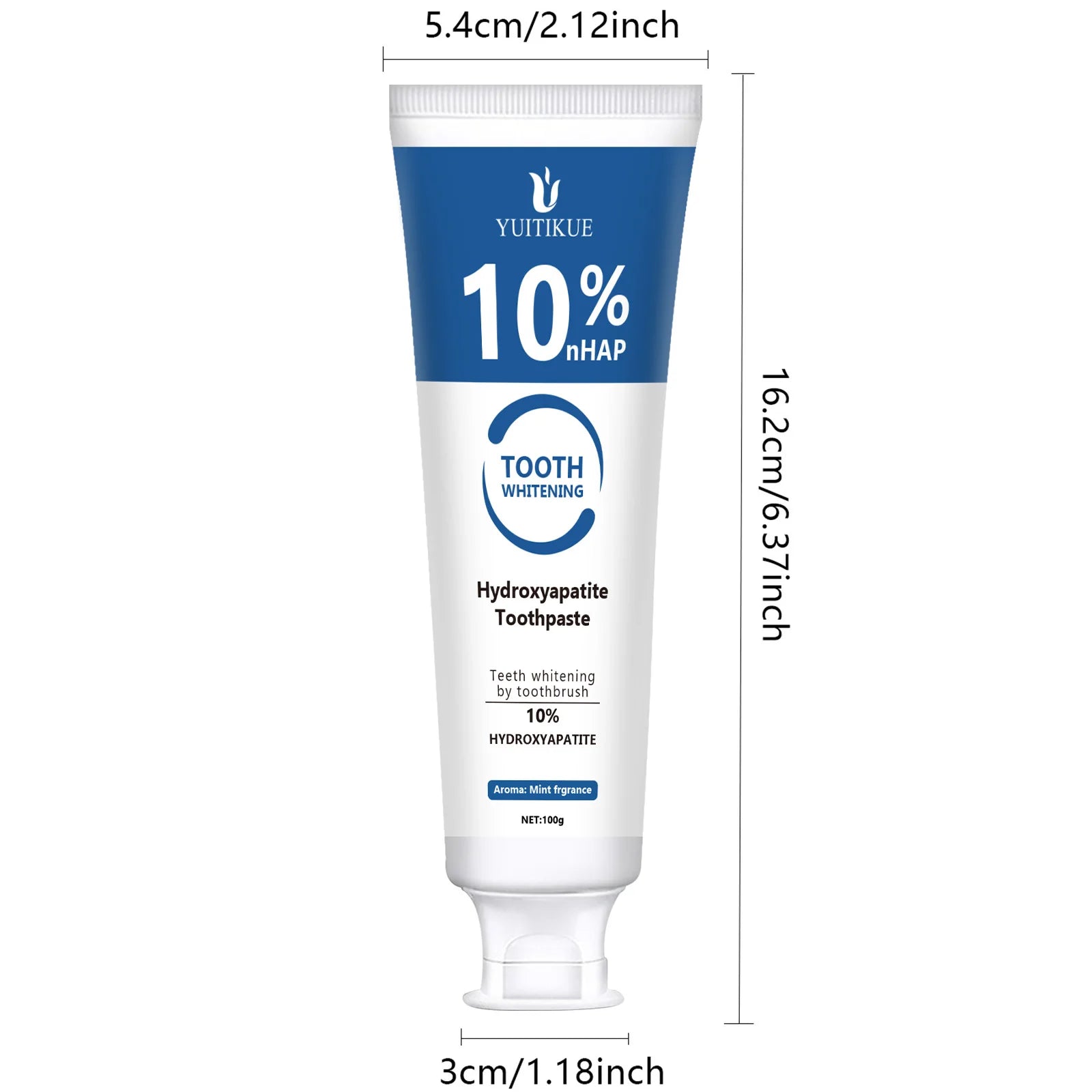 YUITIKUE 10% Hydroxyapatite Toothpaste Enamel Repair and Teeth Whitener - 9