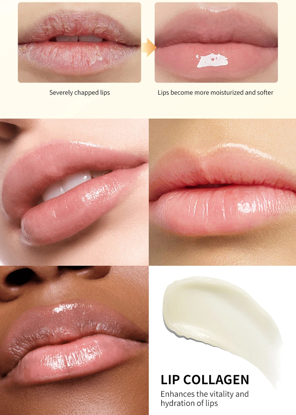 Collagen Hydrating Lip Sleeping Mask for Smooth Lips