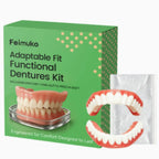 Snap-On Silicone Cosmetic Dentures for Instant Realistic Smile