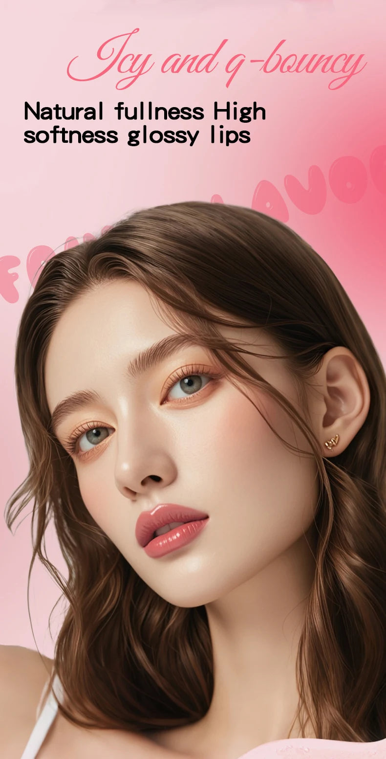 4 Piece Fruit Lip Oil Set Moisturizing Gloss for Dry Lips