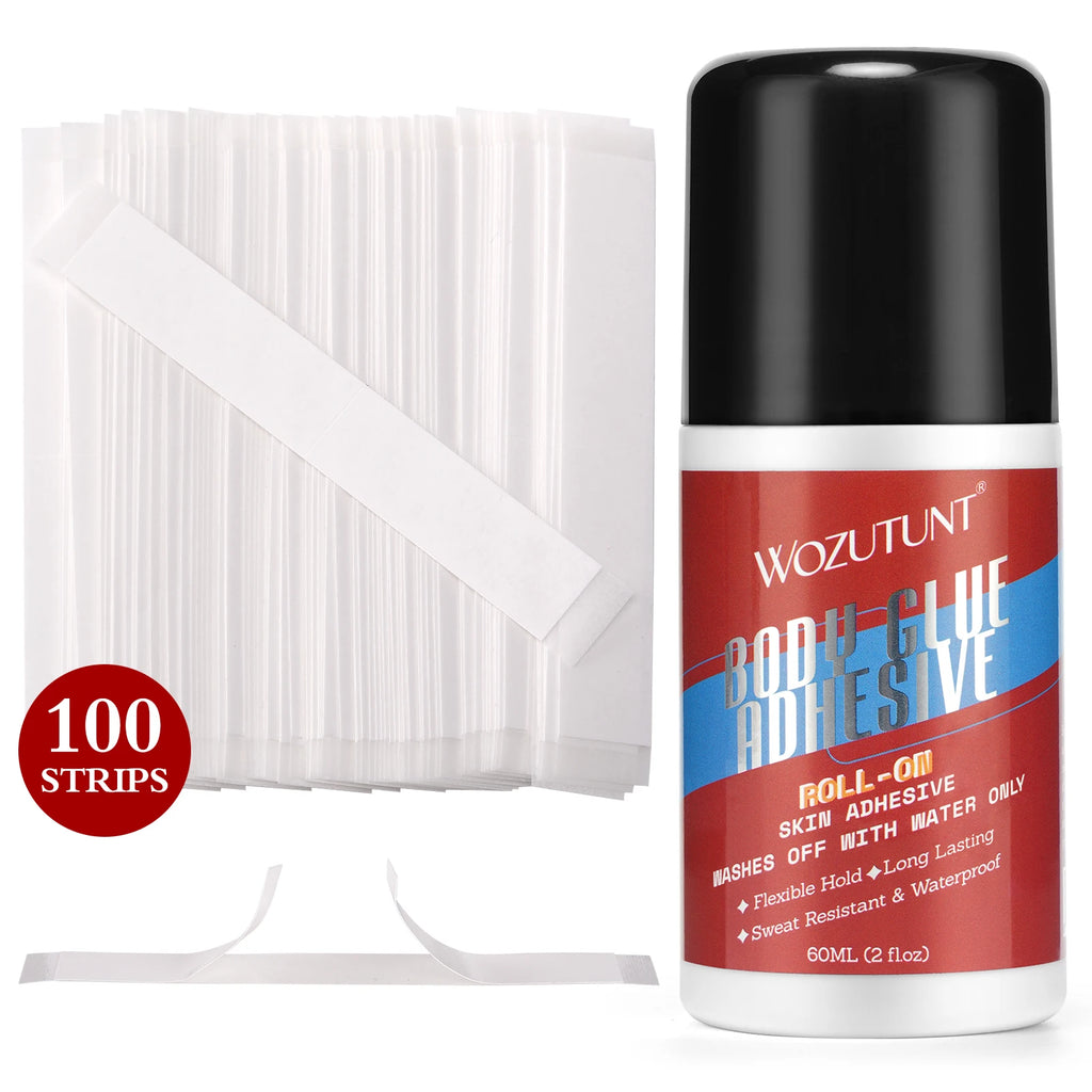Wozutunt Body Glue Roll On Adhesive for Clothing and Lingerie Tape