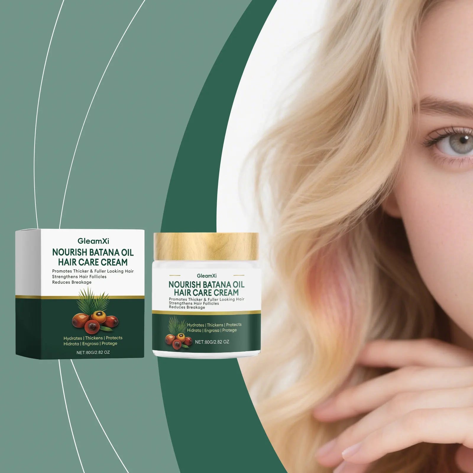 Batana Oil Hair Care Cream Hydrating Strengthening Hair Mask 80g