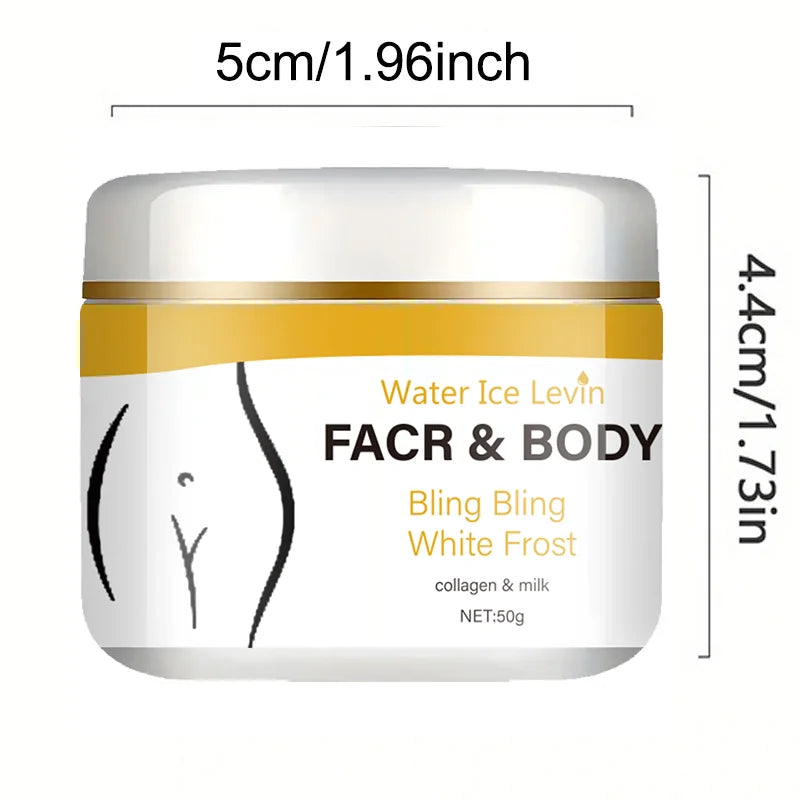 Water Ice Levin Whitening Cream Collagen Moisturizing Face Body Lotion - 2