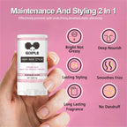 Hair Wax Stick and Edge Control Gel Set with Styling Combs