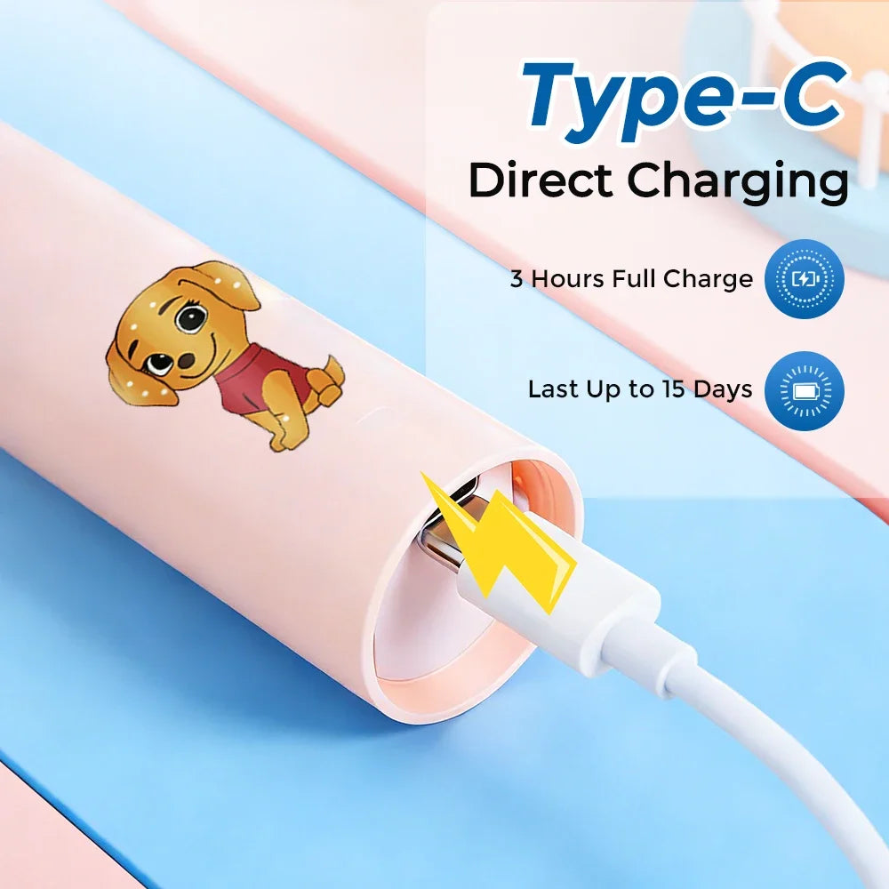 Rechargeable Sonic Electric Toothbrush for Kids - 6
