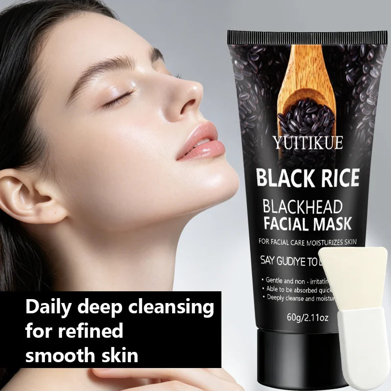 YUITIKUE Black Rice Peel Off Mask Deep Cleansing Blackhead Remover - 5