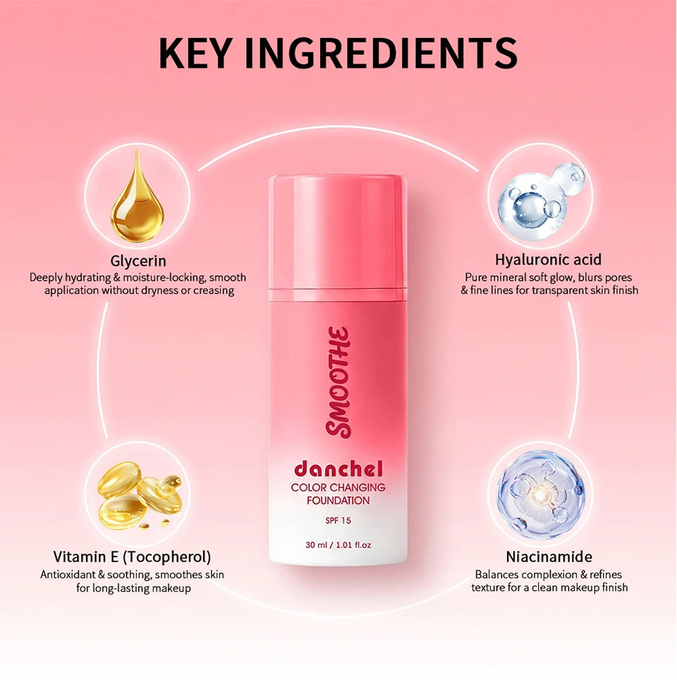 Color-Changing Foundation for Flawless Radiant Skin