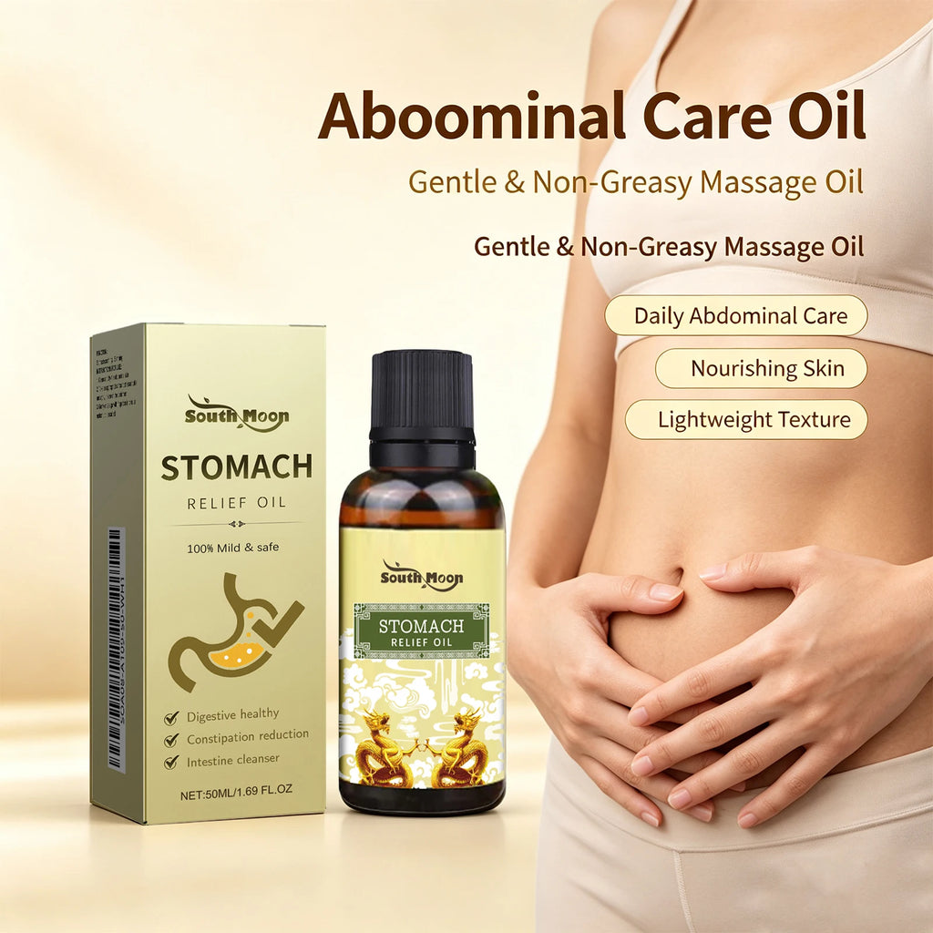 Herbal Abdominal Massage Oil for Natural Stomach Relief