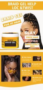 100g Pineapple Scented Braid Gel Smoothing Hairstyle Fixative Cream