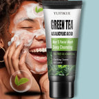 YUITIKUE Mens Facial Wash Green Tea and Salicylic Acid Cleanser 60g