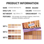 8-Shade Cream Concealer Palette for Face Contouring and Highlighting