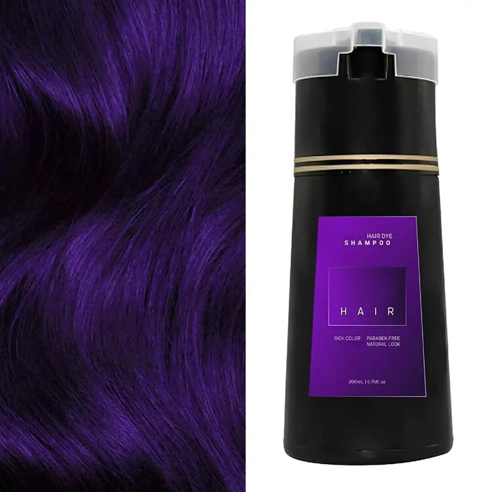 200ML Instant Hair Color Shampoo for Gray Hair Coverage - 25