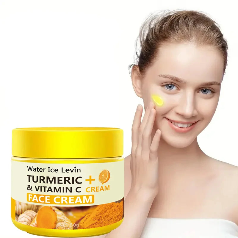 Turmeric and Vitamin C Face Cream Brightening Moisturizer for Glowing Skin