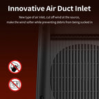 Portable Electric Space Heater with Flame Effect