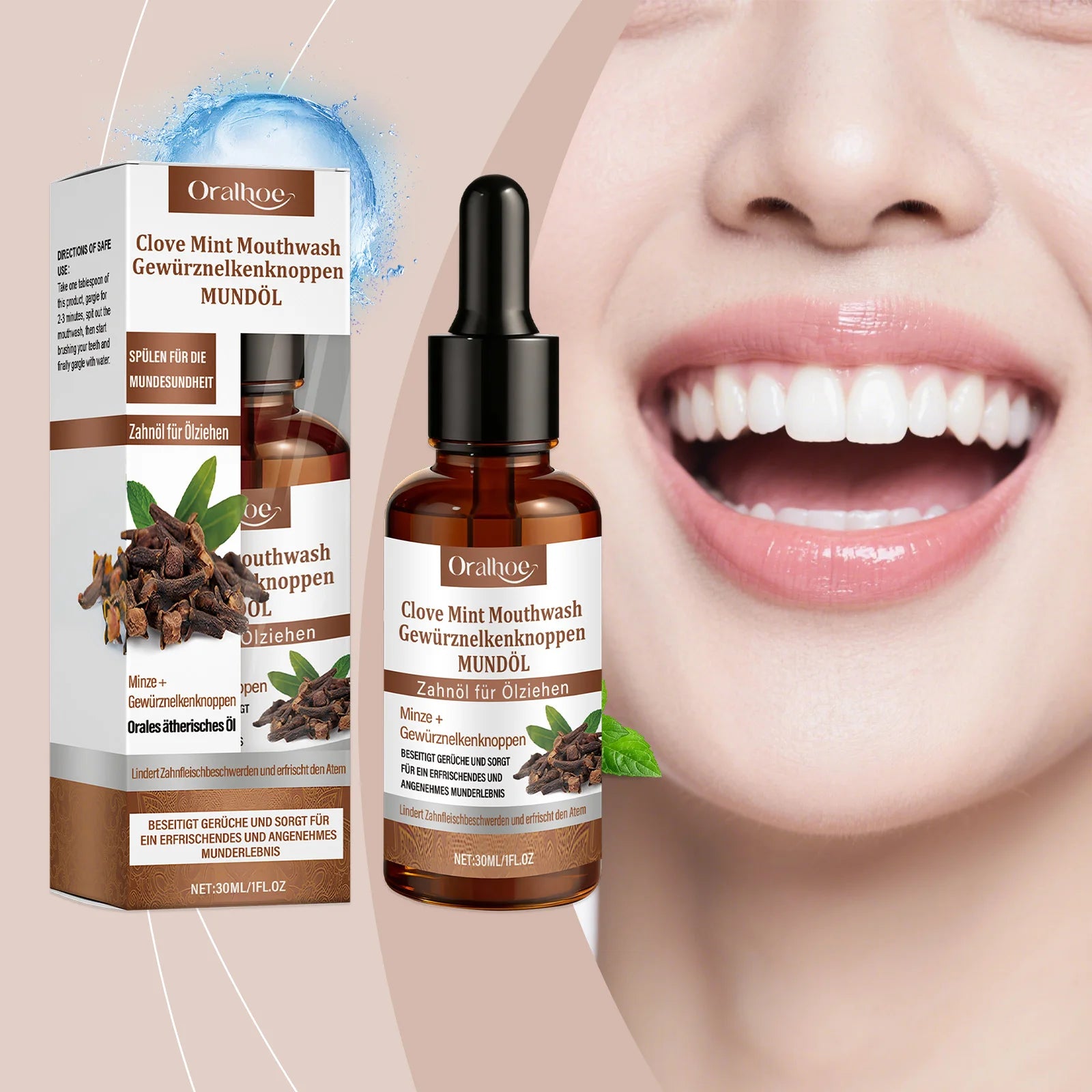 Clove Mint Mouthwash for Bad Breath and Oral Hygiene - 11