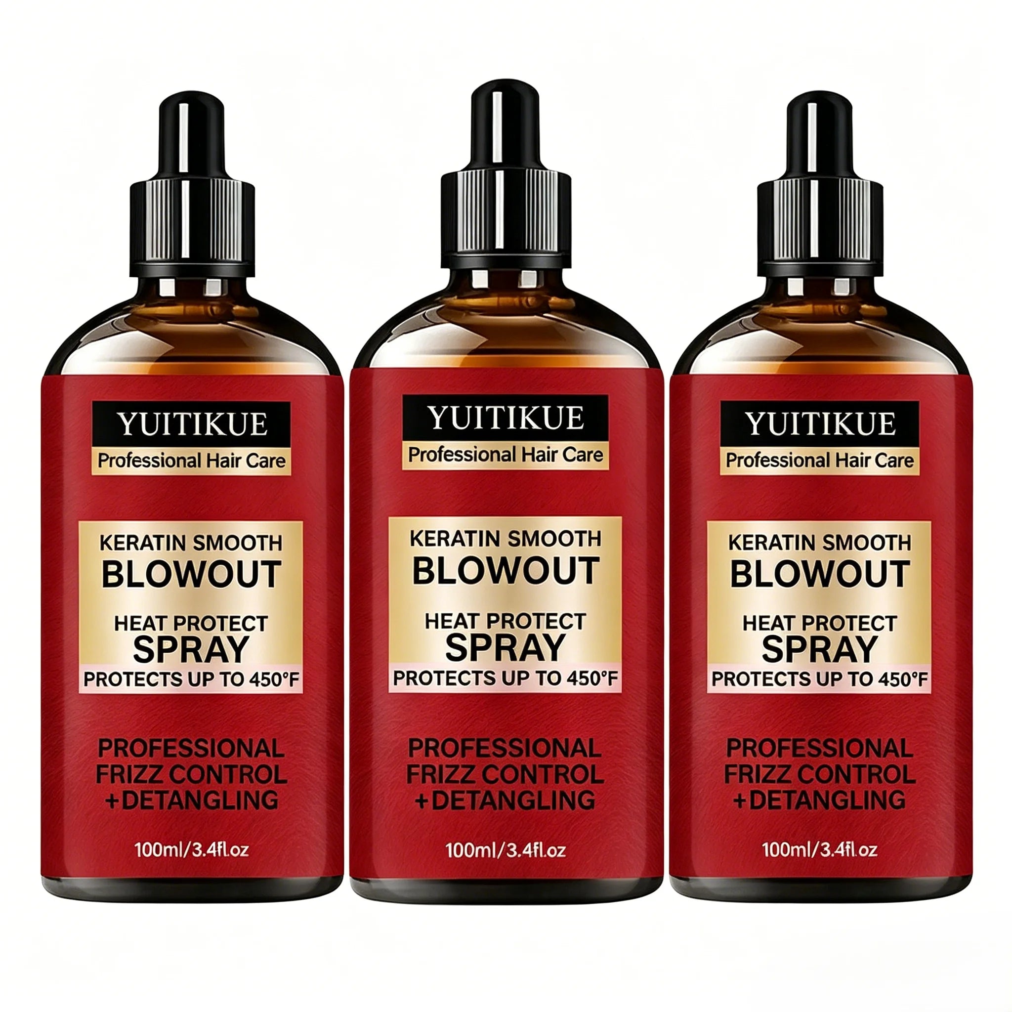 Keratin Smooth Heat Protect Hair Spray 450F Thermal Defense 100ml
