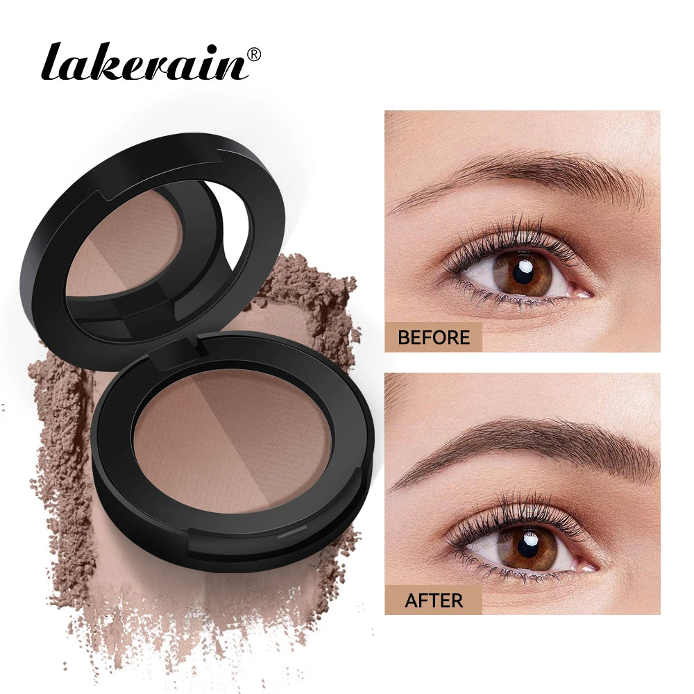 Two-Color Waterproof Eyebrow Powder Palette for Defined Brows - 1