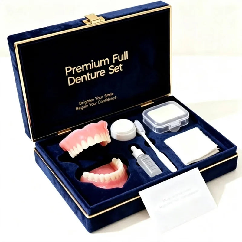 Instant Cosmetic Denture Set for Natural Smile
