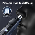 Electric Nose and Ear Hair Trimmer for Painless Grooming