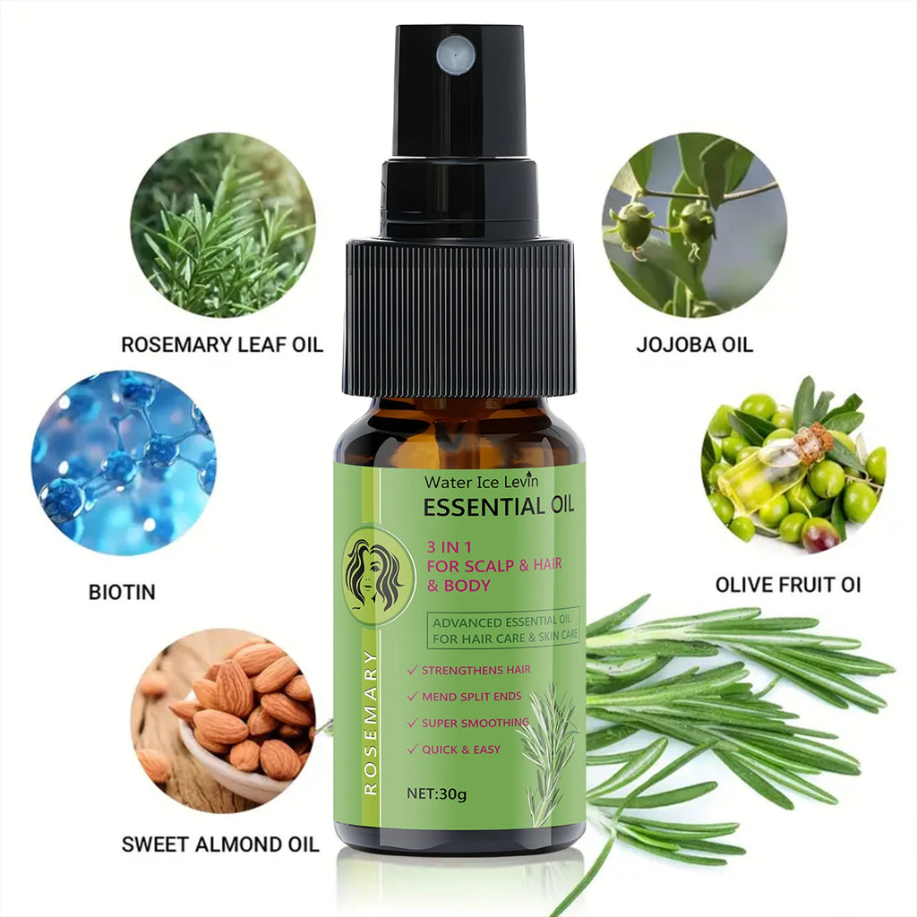 Water Ice Levin Rosemary 3 in 1 Hair and Scalp Nourishing Essential Oil