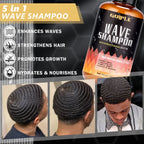 Goiple 360 Wave Shampoo and Strong Hold Hair Pomade Styling Set