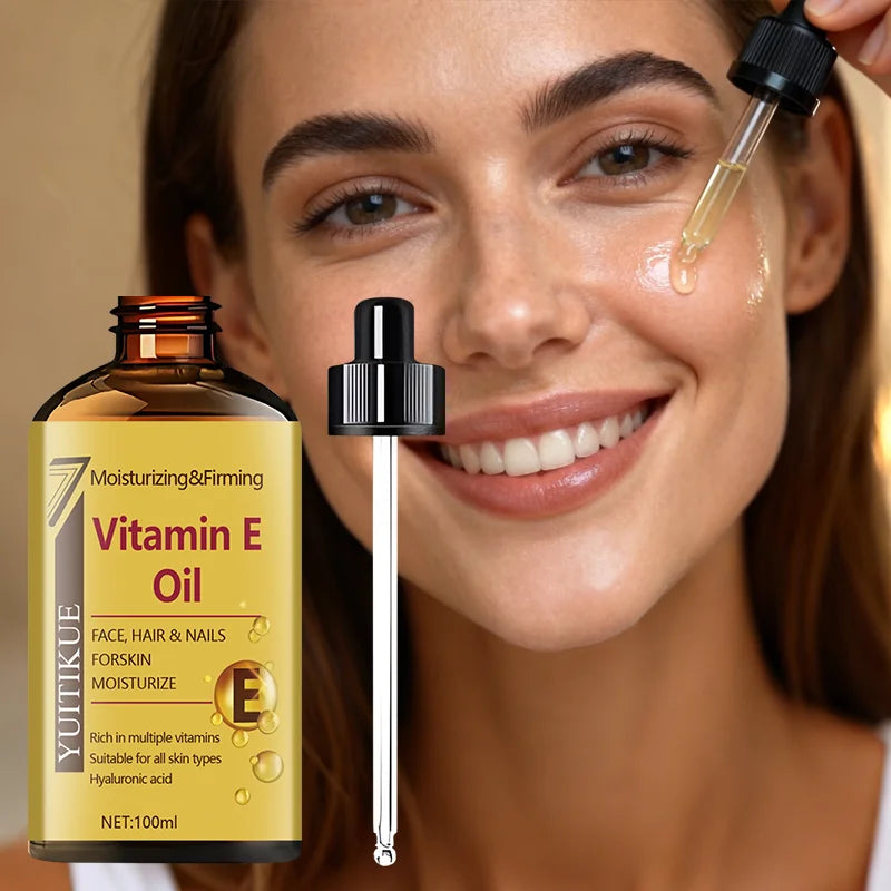 YUITIKUE Vitamin E Oil Facial Hair and Nails Moisturizing Serum 100ml - 3