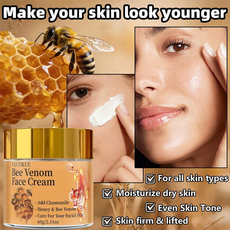 Bee Venom Face Cream Anti Aging Moisturizer Firming Skin Care 60g