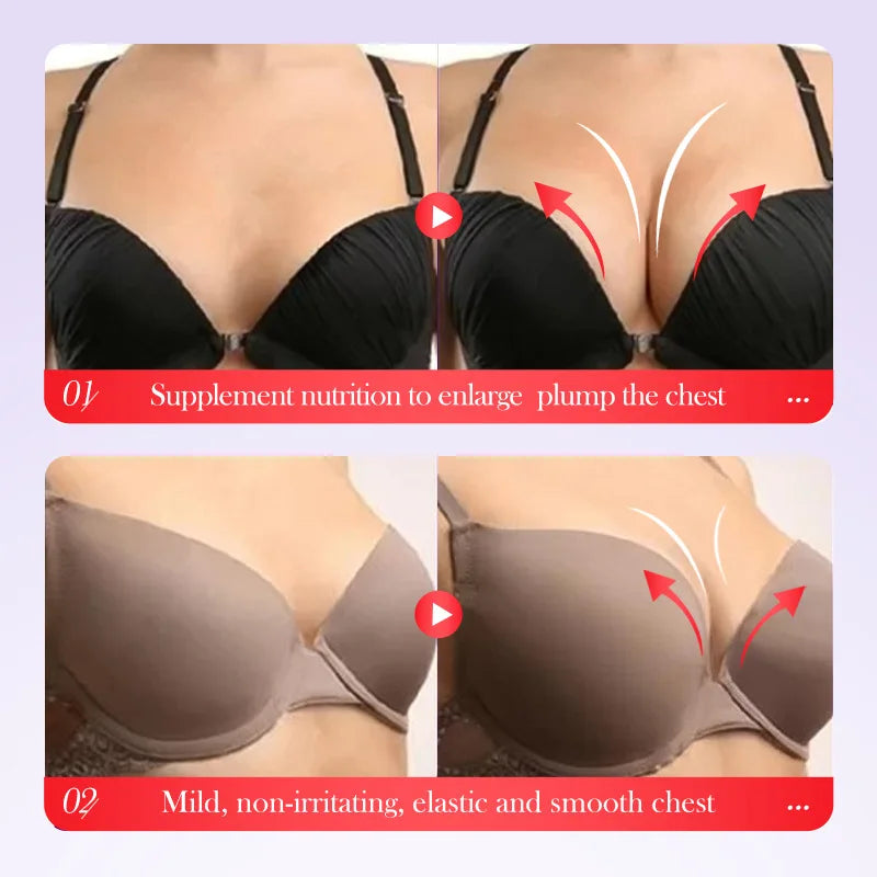 Sadoer Breast Enhancement Care Set Firming Cream and Essential Oil - 3