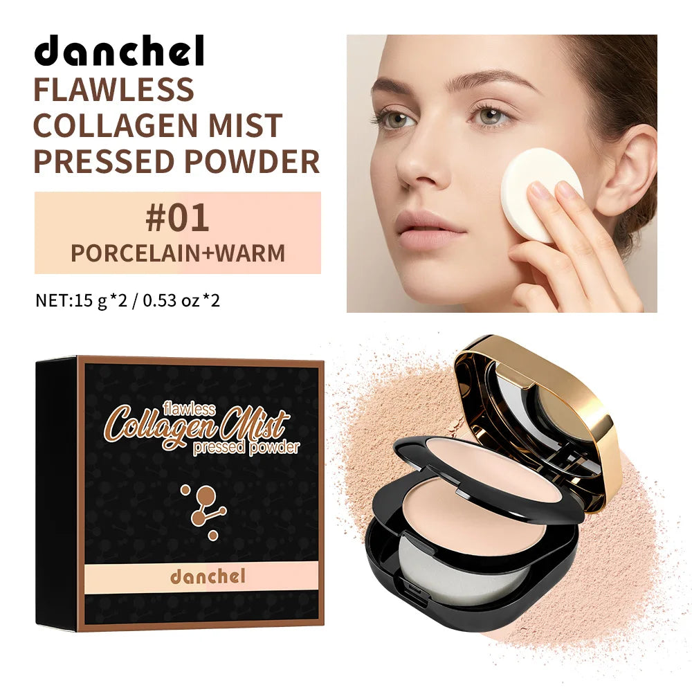 Collagen Infused Oil Control Pressed Powder for Flawless Matte Finish - 20