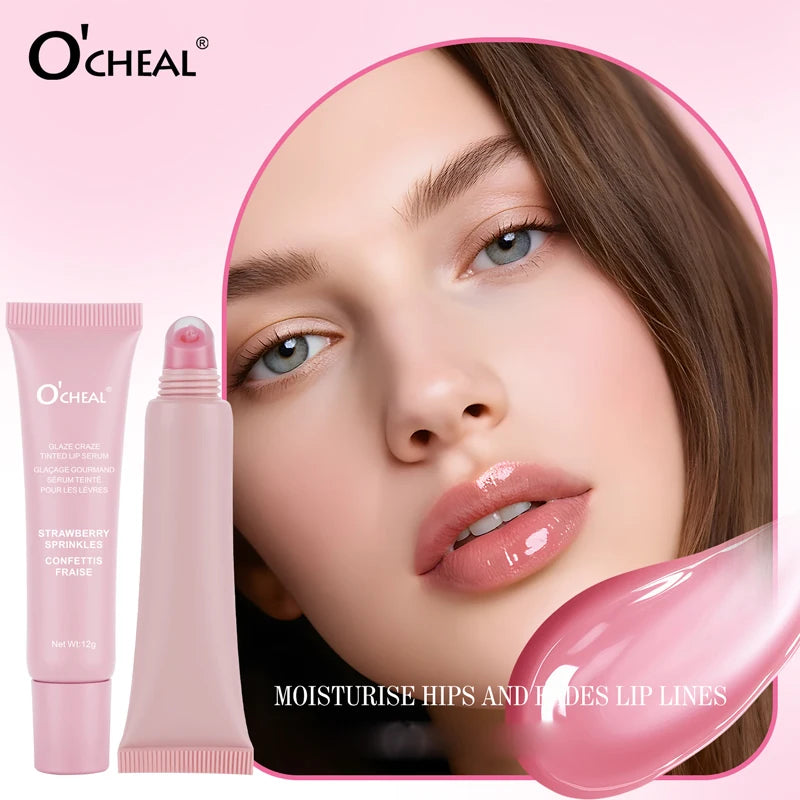 O'Cheal Glaze Tinted Lip Serum Moisturizing Gloss