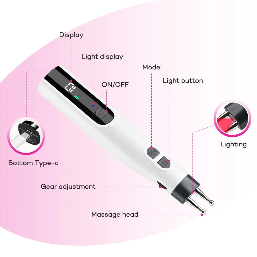 Handheld Precision Electronic Pulse Massage Pen - 9