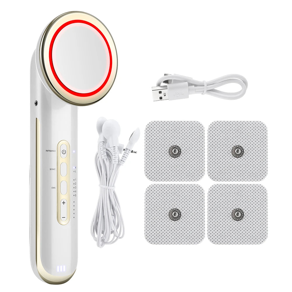 Ultrasonic EMS Body Slimming and Facial Lifting Massager - 12