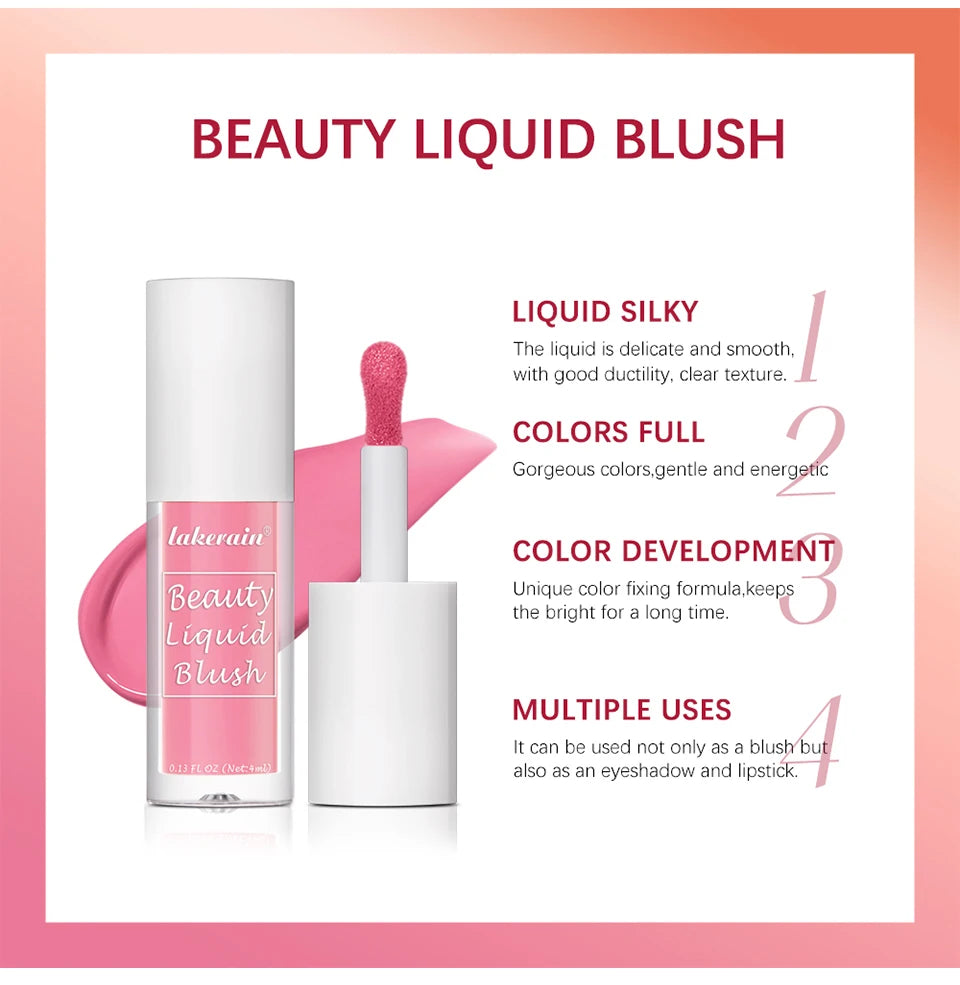 Long-Lasting Liquid Blush for Natural Glowing Makeup