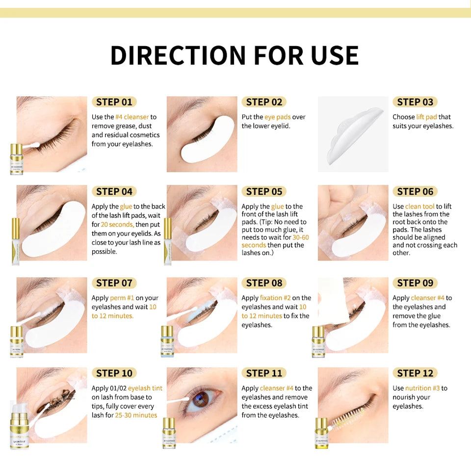 Professional Eyebrow Lamination and Tinting Kit