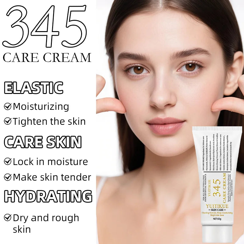 YUITIKUE 345 Care Cream Moisturizing Facial Treatment for Dry Rough Skin