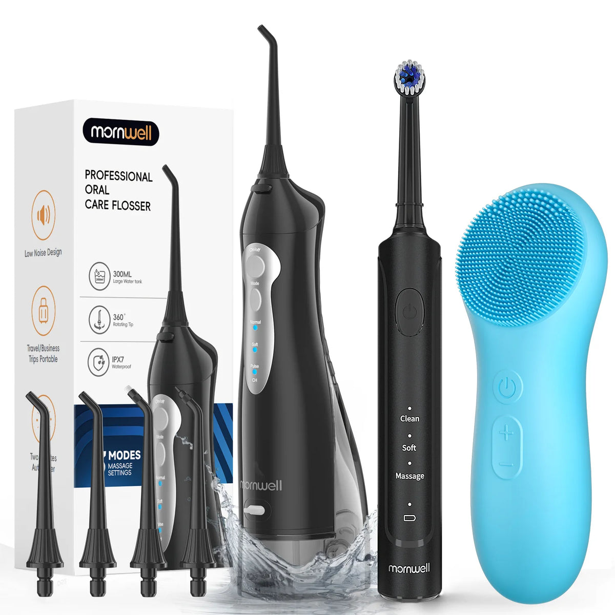 3-in-1 Professional Oral Care & Facial Cleansing Kit