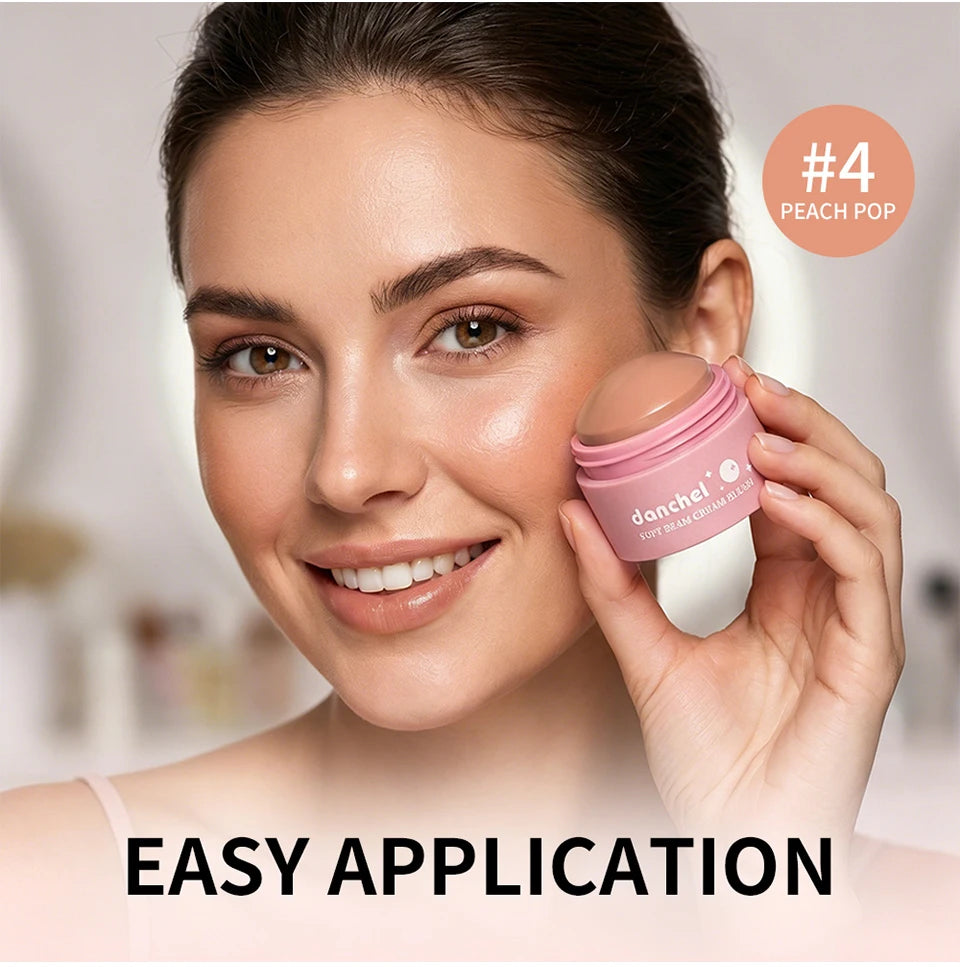 Multi-Use Cream Blush for Cheeks Lips and Eyes