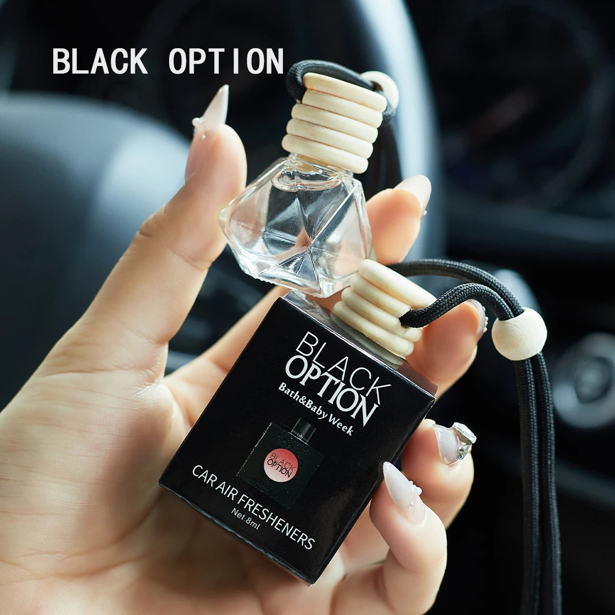Car Air Freshener Hanging Perfume Diffuser Bottle for Vehicle Interior - 26