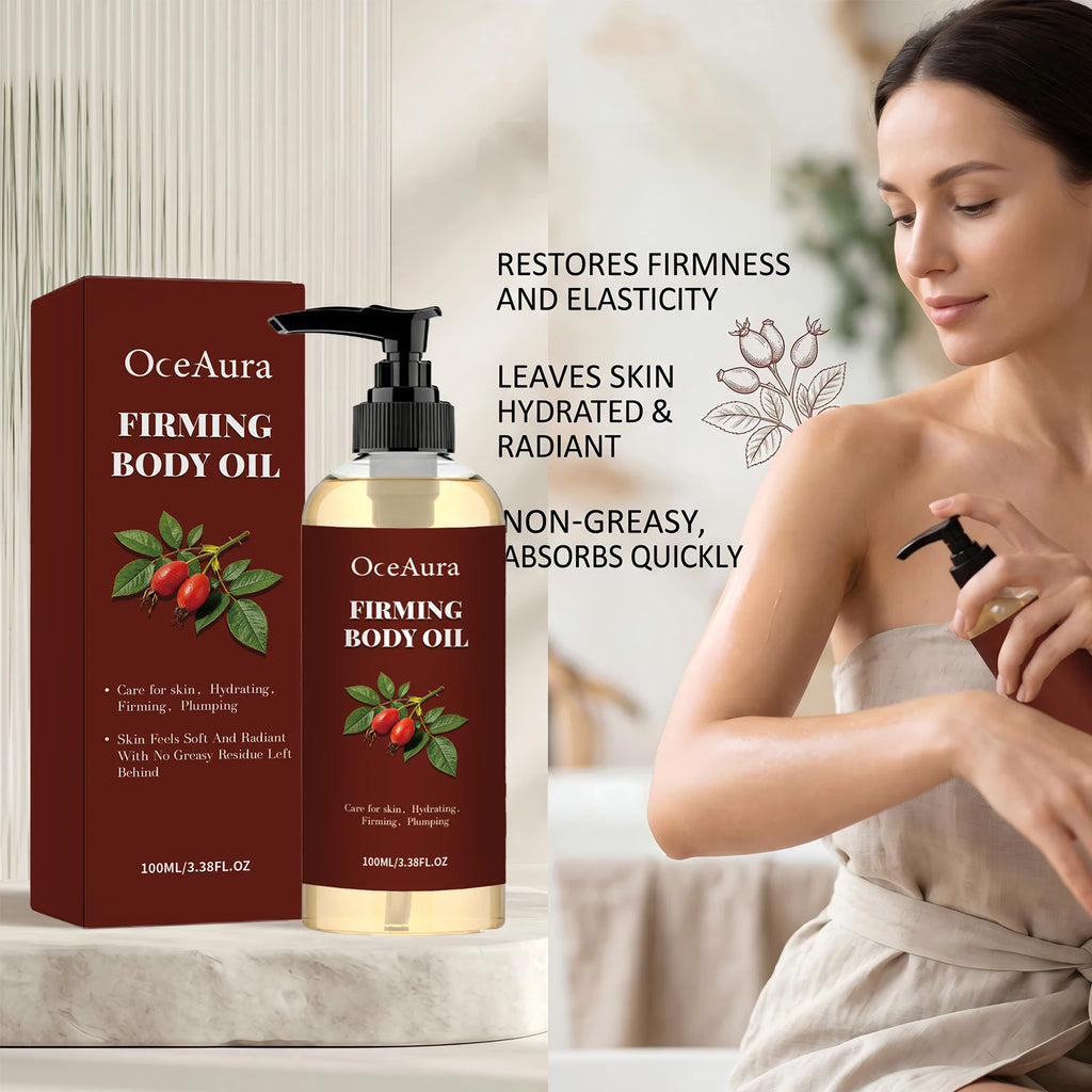 Hydrating Firming Body Oil for Skin Tightening and Elasticity