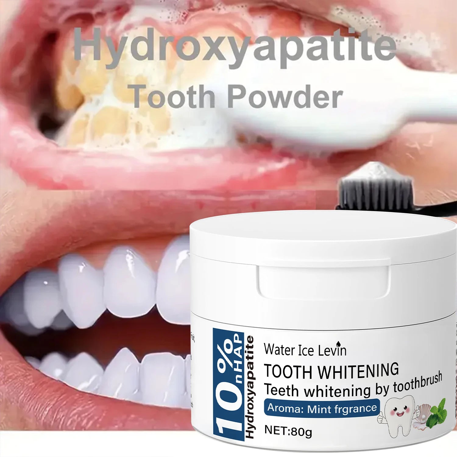 Whitening Tooth Powder with Vitamin C and Hyaluronic Acid Enamel Care - 6