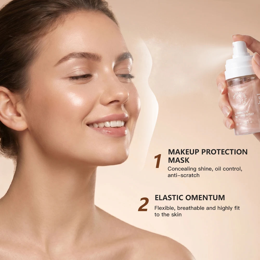 Luminous Setting Spray for Hydrating Dewy Makeup Finish